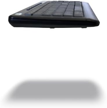 AKB-120EB 3-Color Illuminated Compact Multimedia Keyboard with Large Print Keys and Hotkeys