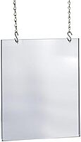 Azar Displays Hanging Poster Frames, Clear Acrylic, Ceiling-Mount