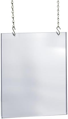 Azar Displays Hanging Poster Frames, Clear Acrylic, Ceiling-Mount
