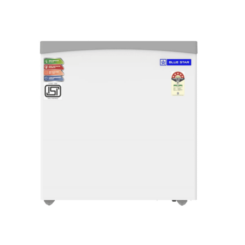 Front look of Blue Star Glass Top Deep Freezer-GT5-230NP