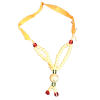 White colour beads designer decorative garland small size