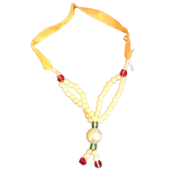 White colour beads designer decorative garland small size