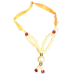 White colour beads designer decorative garland small size