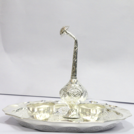 German Silver Welcome Set/Kit for Gifting (Contains 5 Articles)
