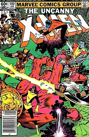 The Uncanny X-Men #160 Newsstand Variant (Marvel Comics August 1982)