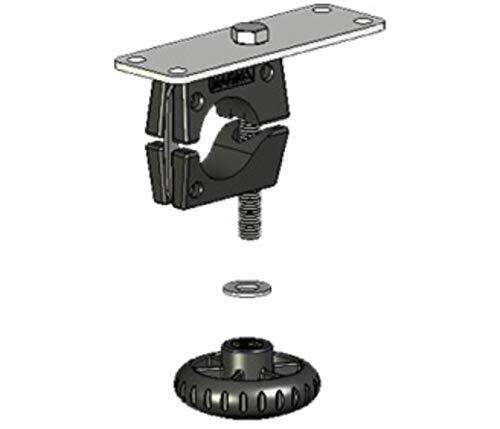 MAGMA T10-591 Horizontal Round Rail Mount w/ Knob - 1-1/2"