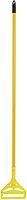 Boardwalk Quick-Change Side-Latch Mop-Head Handle, Yellow