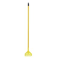 Boardwalk Quick-Change Side-Latch Mop-Head Handle, Yellow