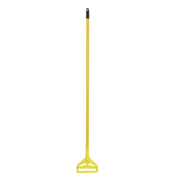 Boardwalk Quick-Change Side-Latch Mop-Head Handle, Yellow