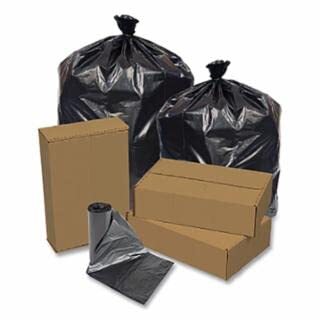 BLACK Trash Can Liners SIZE 40x46 THICKNESS 2.00MIL Bags per case 100