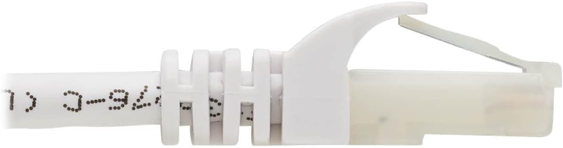 Tripp Lite, Safe-IT, Cat6a Ethernet Cable, 10G Certified Snagless, UTP (RJ45 M/M), White, 7 Feet / 2.1 Meters