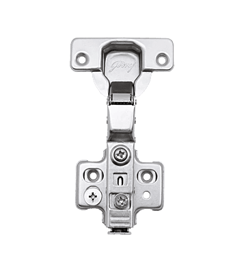 Godrej Clip On 3D Soft Close Cabinet Hinge- Half Overlay 4 Hole