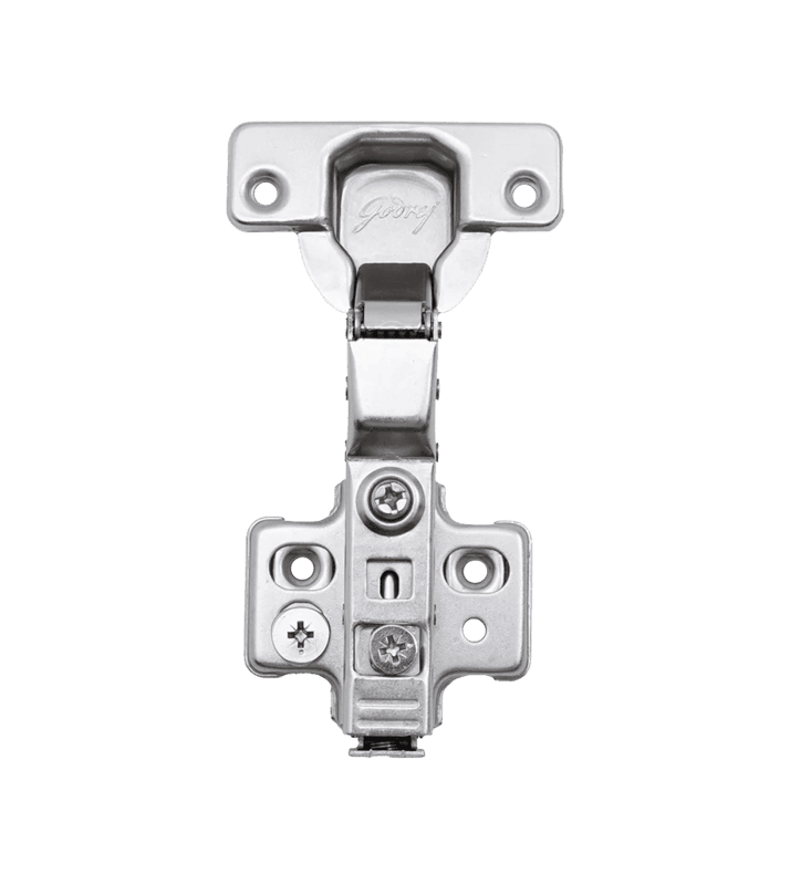 Godrej Clip On 3D Soft Close Cabinet Hinge- Half Overlay 4 Hole