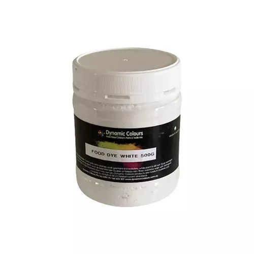 Dynamic Colours Edible Food Dye White 500g
