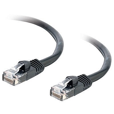 C2G 15ft Cat5e Ethernet Cable - Snagless Unshielded (UTP) - Black - RJ-45 Male to RJ-45 Male