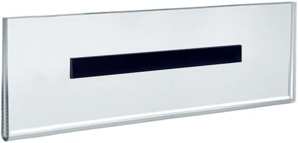 AZAR DISPLAYS Clear Acrylic U-Frame Sign Holders with Magnetic Strips