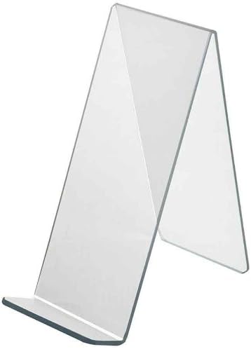 Azar Displays Acrylic Easel Displays, Clear, 10-Pack
