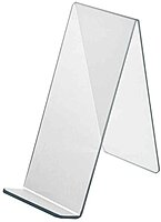 Azar Displays Acrylic Easel Displays, Clear, 10-Pack