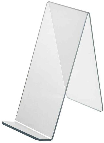 Azar Displays Acrylic Easel Displays, Clear, 10-Pack