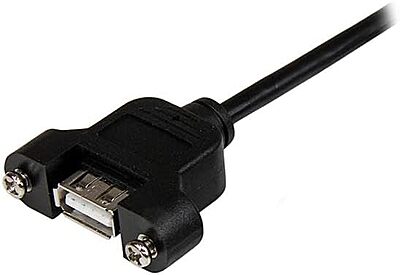 StarTech.com Panel Mount USB-A Extension Cable A to A (Male to Female)