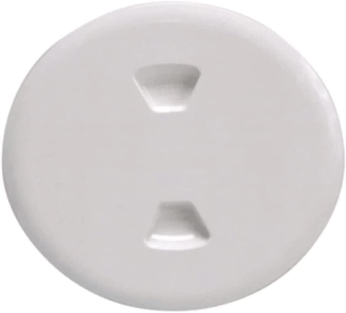 Beckson 5" Twist-Out Deck Plate - White