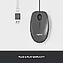 Logitech M100 Ambidextrous Optical USB Mouse