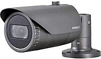 Wisenet QNO-8080R 5 Megapixel Outdoor Network Camera - Bullet - 98.43 ft Infrared Night Vision - H.265, H.264