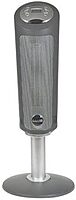 Lasko 5397 1500 Watts Electric Ceramic Oscillating Pedestal Heater, 2 Heat Settings, 30inH x 12inW x 12inD, Silver