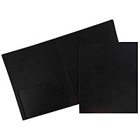 JAM Paper Heavy-Duty 2-Pocket Plastic Presentation Folders - Letter Size