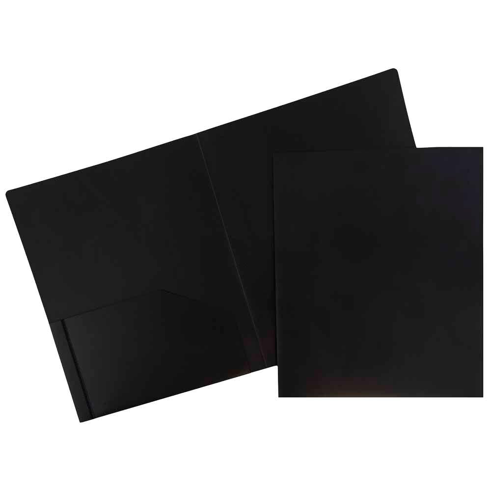 JAM Paper Heavy-Duty 2-Pocket Plastic Presentation Folders - Letter Size