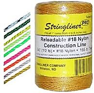 25703 Pro Mason’s Line Reels – 1 Lb. Stringliner® PRO Twisted White 1080'. (1 Pack)