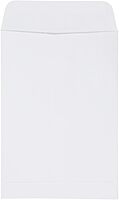 JAM Paper Open-End Catalog Envelopes with Gummed Closure - White