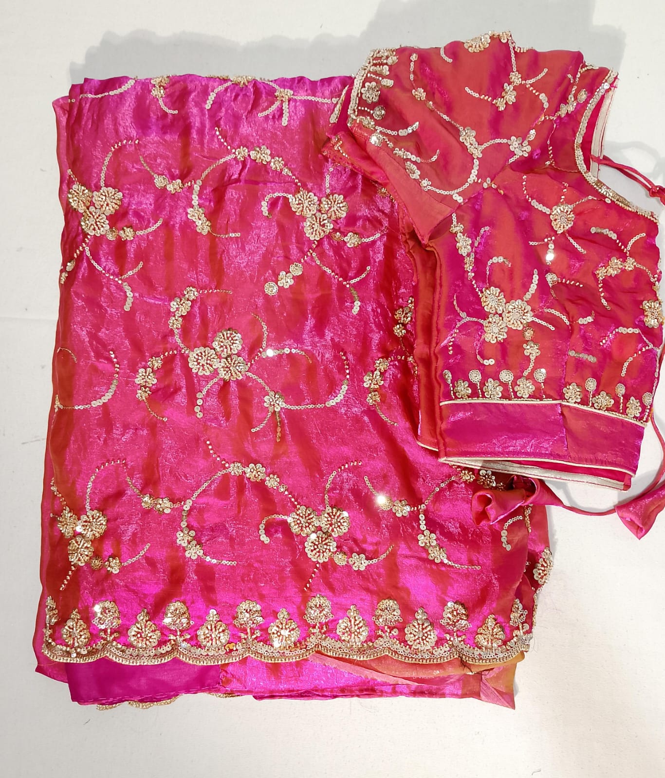 N235: Ready To Ship Beautiful Saree With Stitched Blouse