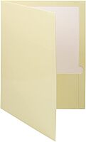 JAM PAPER Laminated Two-Pocket Glossy Presentation Folders - Letter Size