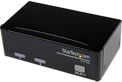 StarTech.com 2 Port VGA USB KVM Switch - VGA KVM Switch - 1920x1440 - USB 2.0 - KVM Video Switch