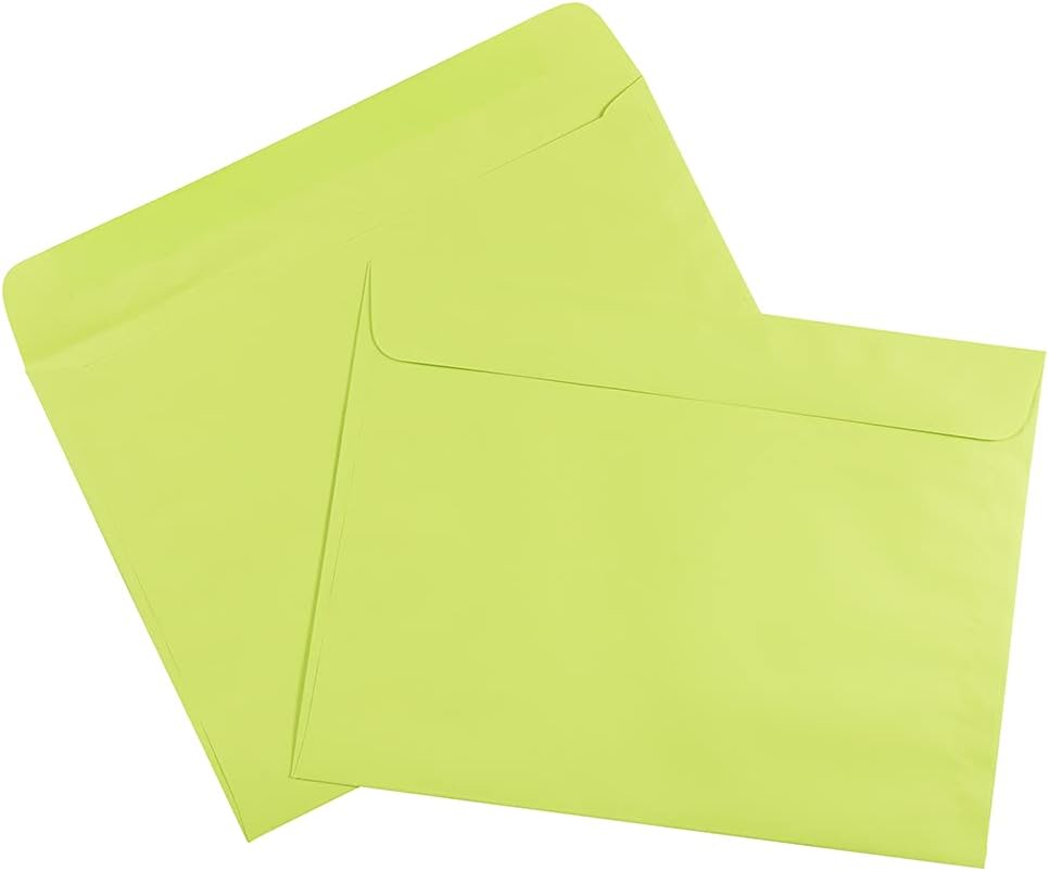 JAM Paper 9 x 12 Booklet Envelopes with Gummed Seal