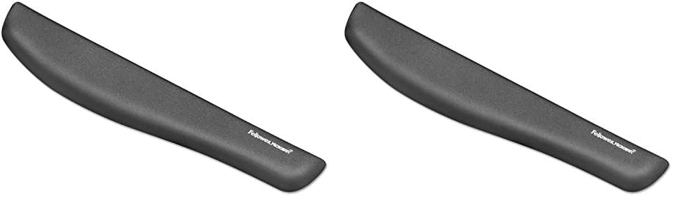 FELLOWES PlushTouch FoamFusion Keyboard Wrist Rest with MICROBAN