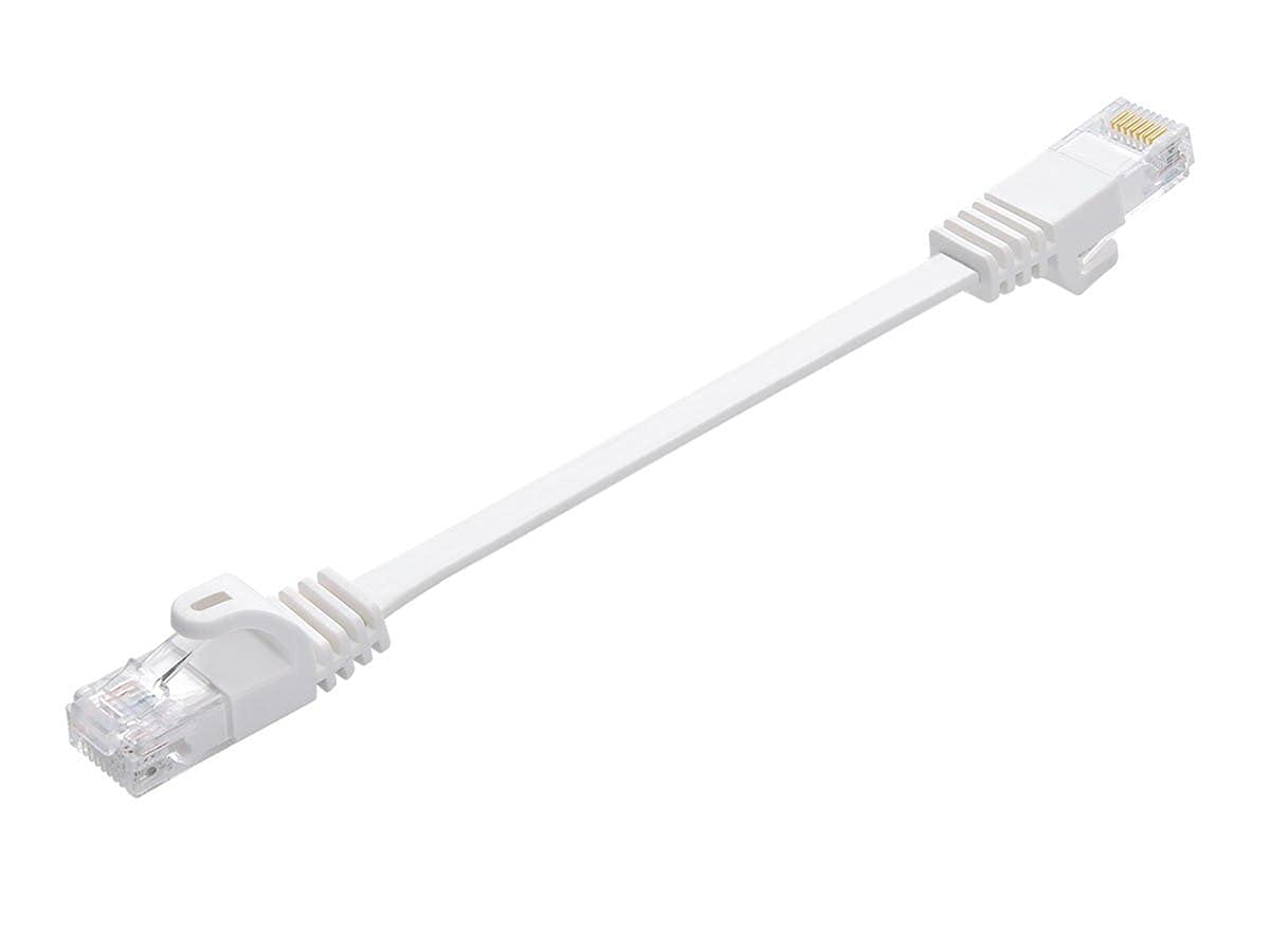 Monoprice FLEXboot Flat Cat6 Ethernet Patch Cable (UTP, 30AWG, Pure Bare Copper, 550MHz)