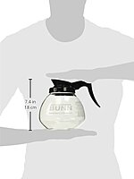BUNN Glass Commercial 12-Cup Coffee Decanter, Clear/Black