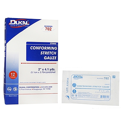 Conforming Bandage Dukal™ Sterile 1-Ply – Multiple Sizes