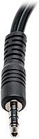 Eaton Tripp Lite Series 3.5 mm 3-Position to 3.5 mm 4-Position Audio Headset Splitter Adapter Cable (2xF/M)