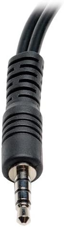 Eaton Tripp Lite Series 3.5 mm 3-Position to 3.5 mm 4-Position Audio Headset Splitter Adapter Cable (2xF/M)