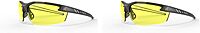 EDGE Zorge G2 Wrap-Around Safety Glasses, Anti-Scratch, Non-Slip, UV 400, Military Grade, ANSI/ISEA & MCEPS Compliant, 5.04" Wide, Black Frame/Yellow Lens (Pack of 2)