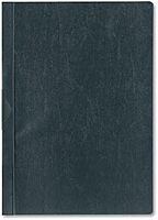 Vinyl DuraClip Report Cover w/Clip, Letter, Holds 30 Pages, Clear/Black, 25/Box