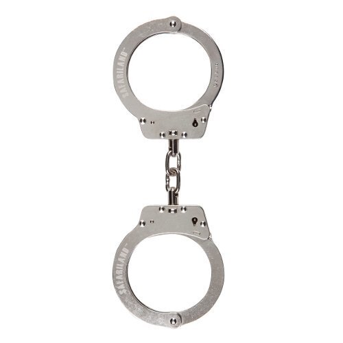 Monadnock Hiatt Lightweight Steloy Chain Handcuffs, Nickel, 3103-H