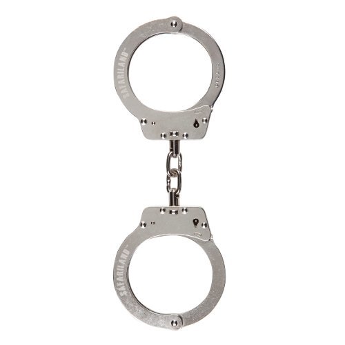 Monadnock Hiatt Lightweight Steloy Chain Handcuffs, Nickel, 3103-H