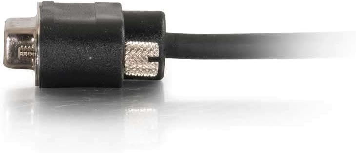 C2G 52174 Serial RS232 DB9 Null Modem Cable with Low Profile Connectors F/F, in-Wall CMG-Rated, Black (3 Feet, 0.91 Meters)