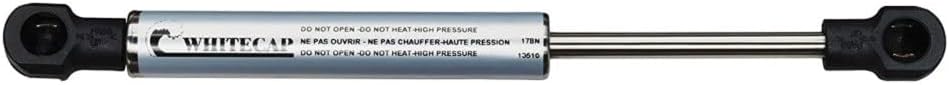 WHITECAP IND Whitecap G-3120SSC Stainless Steel Gas Spring - 5.5" to 7.5", 20 lbs.,Grey