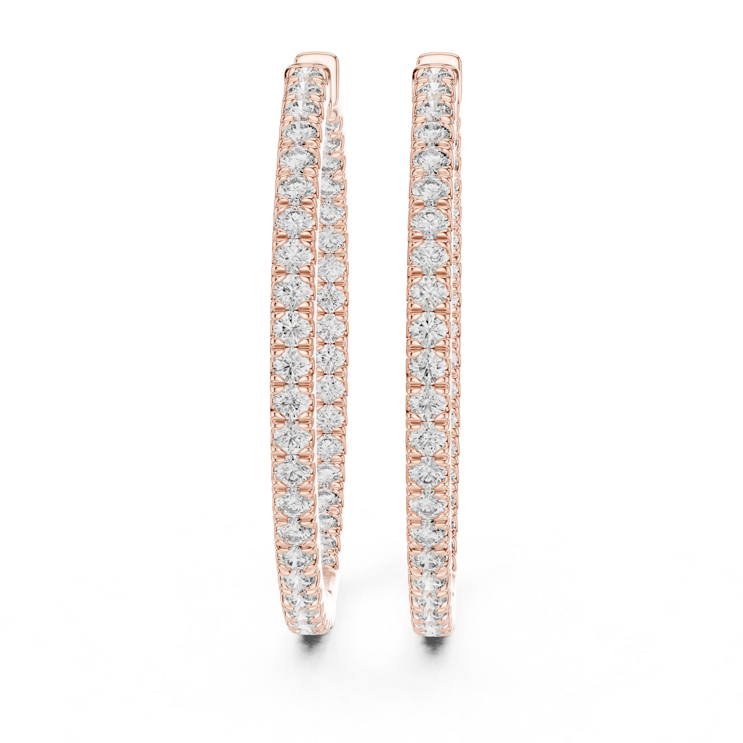 Classic eternity in-out hoops