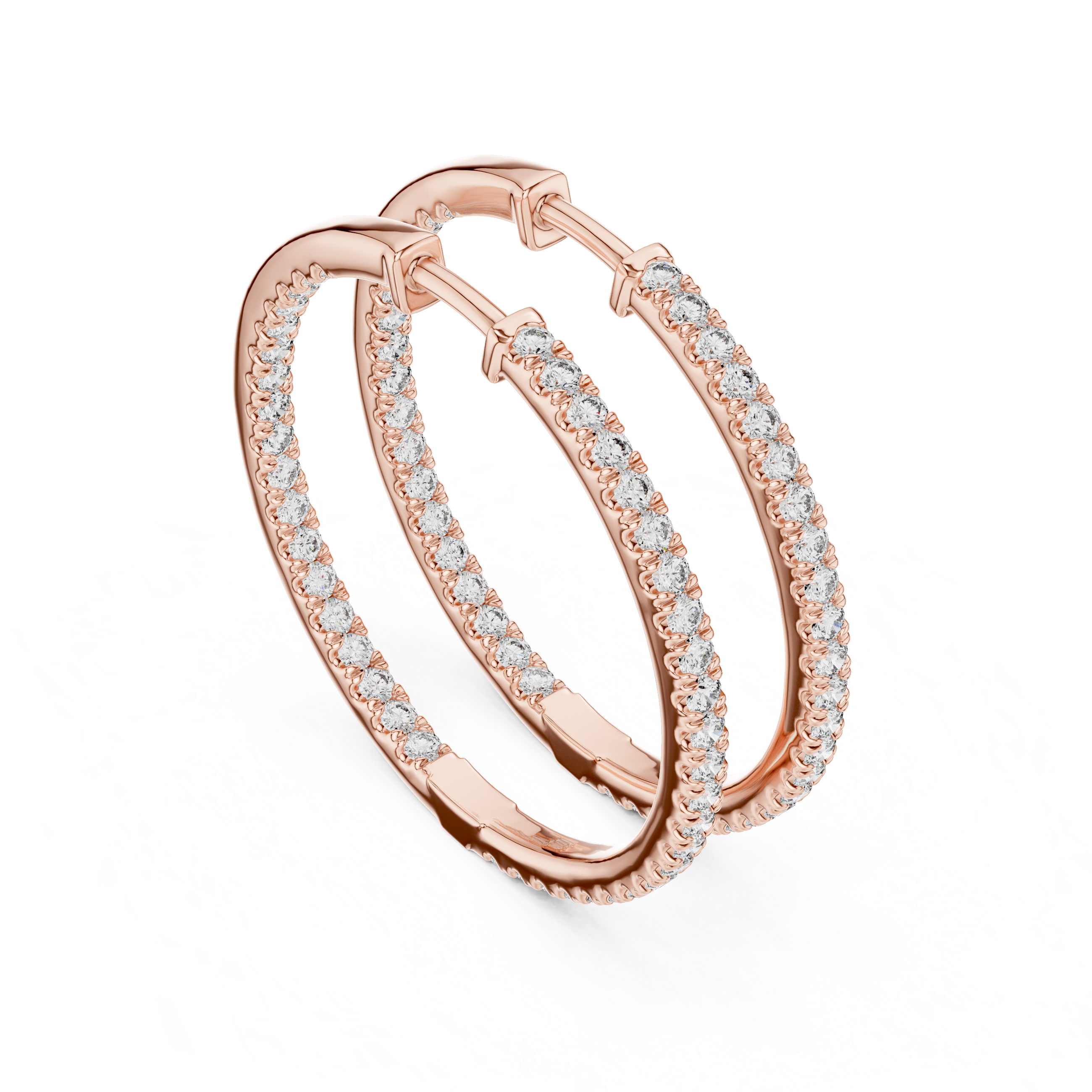 Classic eternity in-out hoops